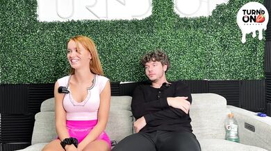 Picking up Sexy Big Tits Amateur Redhead Zoey Luna Fucking While Driving