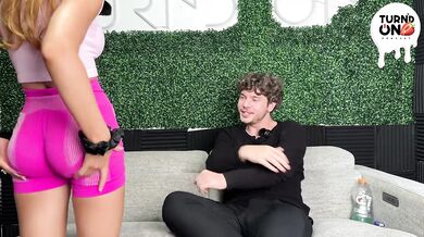 Picking up Sexy Big Tits Amateur Redhead Zoey Luna Fucking While Driving