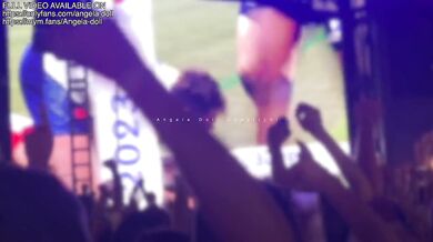 STRANGER CHALLENGE - I fuck with a Rugby supporter who accosted me during the broadcast of the match