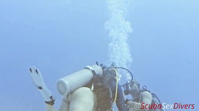 We take her bikini bottom off for some fun at the bottom of the sea!