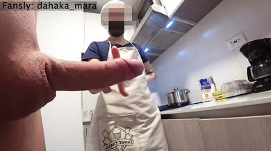 Public Dick Flash. HOUSEKEEPER was surprised by my presence
