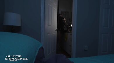 StepSon Scared of Thunder Fucks Curvy StepMom in Her Bed! - 3/3