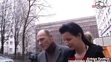 German grandpa asks wife on the street for sex