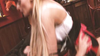 ENJOYABLE BOOBS Scene-4_Blonde big-bootied and big-titted milf Stacey Saran in lingerie fucking hard in the bar