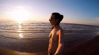 Teen Exploring Latvian Nudist Beach