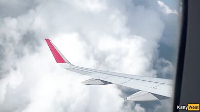 Giving a blowjob on a plane before I get caught with dick in my mouth