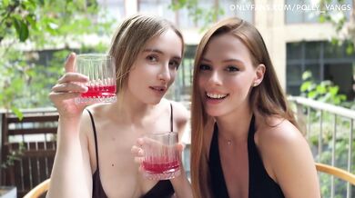 Threesome sex on the first date! Lucky Guy Fucks Two 19-year-old Stepsisters!