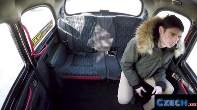 Cute Czech Blonde Taxi Driver Rides Passengers Cock - CZECH XXX