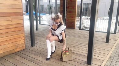 Schoolgirl fucked in anal by masked maniac