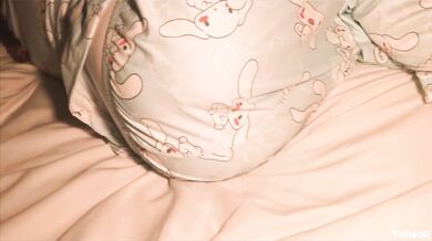 A large portion of cum for a good girl in cute pajamas