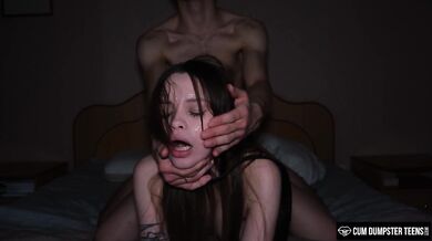 CumDumpsterTeens - TEEN POLLY DOLLIE ROUGH FUCKED - Girthy Cock Stretches Her Pink Pussy