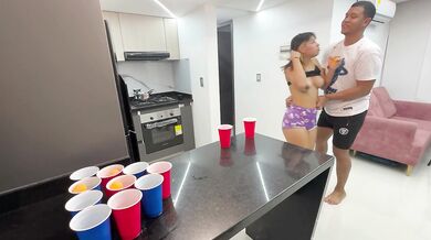 I teach my stepsister a new game so I can strip her and fuck her hard and nice and give her my milk