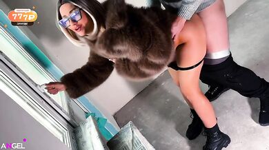 A rich bitch fucks a foreman while her husband is on a business trip