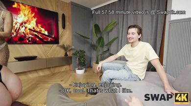 SWAP4K. Swap wives with Vera Jarw in a collar and Veronica Leal ended up with a lot of cum