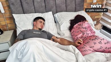 My roommate knows my boyfriend isn't satisfying me, she comes into my room and fucks me hard