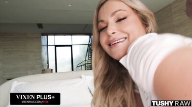 TUSHYRAW Sexy Busty Blonde Katalina Kyle With Goes Crazy For Hard Anal