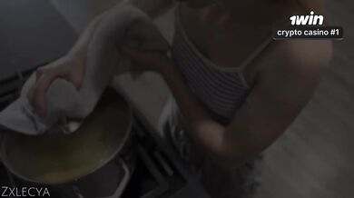 Step Sister Catches Me Jerking Off and Offers to Help Me Cum