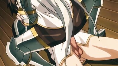 The Warrior with Big Tits and White Hair Loves to Fuck the Squire