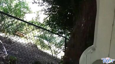 Teen Little Taylor Masturbates Outdoors