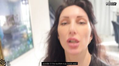 hot milf sucked 2 dicks and got a mouthful of cum