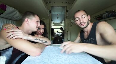 The cuckold lost at cards, and his re was to fuck his wife in front of him.