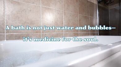 CUMMING IN THE BATH