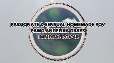 Passionate & Sensual Homemade Pov W Blue Eyes Blonde Pawg Angelika Grays