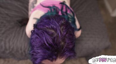 Horny inked babe Pale Ryderr surprises stepdad
