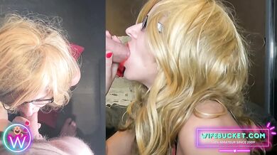 Homemade Porn by Wifebucket - So hot when the missus puts on her orange lipstick and eats my cock