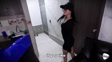 I'm a delivery girl and I had to carry milk, paid me with milk inside my pussy/ DR POV-ELEANOR STYLE