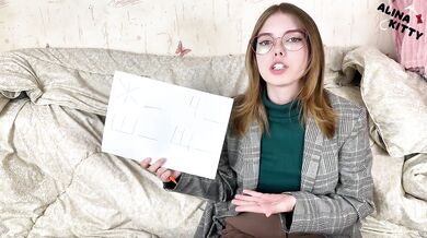 Hired a Russian Tutor but Had No Money — She Let Me Pay by Fucking Her