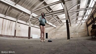 I Left my Clothes BEHIND and SQUIRTED! | Public Nudity Warehouse Dare