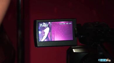 Inside the strip club brunette and blonde milfs are passionately receiving DP during group sex