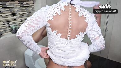 Martix's Wedding Chapter IV - Mariana has sex with the priest in a bathroom after getting married