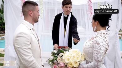 Martix's Wedding Chapter IV - Mariana has sex with the priest in a bathroom after getting married