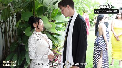 Martix's Wedding Chapter IV - Mariana has sex with the priest in a bathroom after getting married