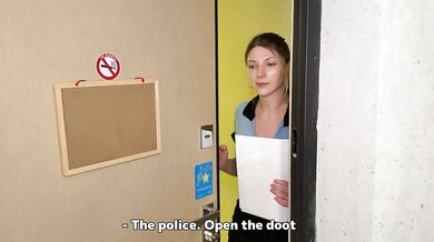"I HOPE YOU'RE NOT GOING TO SEARCH ME UNDER MY PANTS?" The policewomaANTn came to find evidence but found something else instead