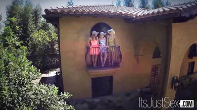 Blonde Party Girls Go Wild in a Wet Threesome