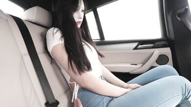 First Date with Beautiful Asian student ends in Wild Car Sex