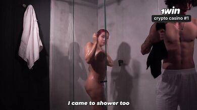 Stepsiblings have real sex in the shower! Jordy Fabian and Celeste Alba