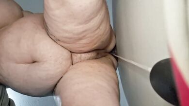 BBW mom takes huge dragon dildo up her ass
