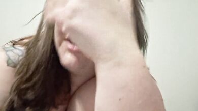 BBW mom takes huge dragon dildo up her ass