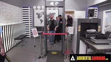 ACCIDENTAL GANGBANG - Sexy Passanger Whitney Wright Gets Gangbanged By Security Airport Guys