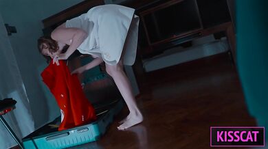 What Happens When Horny Step Mom Shares Hotel Bed with Step Son All Night in one Room? [ ENG SUB ]