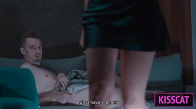 What Happens When Horny Step Mom Shares Hotel Bed with Step Son All Night in one Room? [ ENG SUB ]