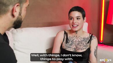 Saba Lapiedra's First Time Double Penetration Experience