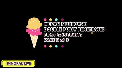 Pretty & Petite Redhead Megan Murkovski Double Pussy Penetrated (Dpp) In First Gangbang