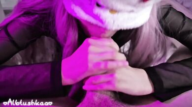 Altgirl in torn tights sucked dick for a donation in Genshin Impact