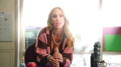 MILFY Sex Ed Coach Sarah teaches couple how to fuck