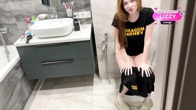Big ass stepsister fucked in the toilet